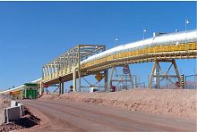 Belt conveyor Escondidahorizontaltransportfor the mining industry