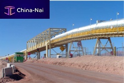 Belt conveyor Escondidahorizontaltransportfor the mining industry
