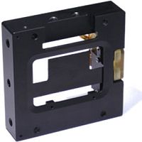 Electronically-opened optical shutter for laser switchingfor microscopy