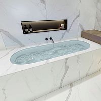 Whirlpool bathtub Thun 180ovalself-supportingback to wall