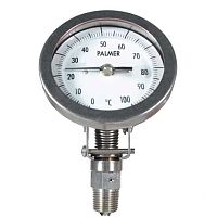 Bimetallic thermometer 3AU2.5-100/100Fdialscrew-infixed