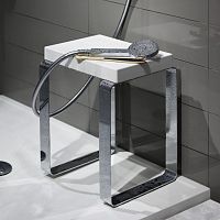 Contemporary bench CUBEstainless steelpolyurethanerubber