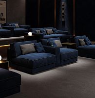 Home cinema sofa ALICE HCcontemporaryfabricblue