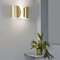 Contemporary wall light Foglioindoorpainted metalcurved