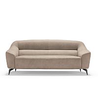 Vintage sofa Bollafabricleatherwhite