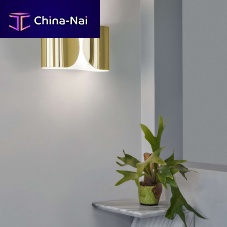 Contemporary wall light Foglioindoorpainted metalcurved