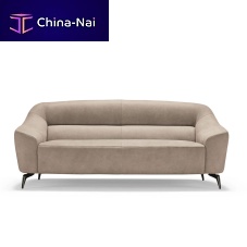 Vintage sofa Bollafabricleatherwhite