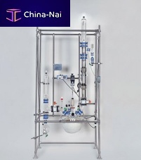 Borosilicate glass distillation column
