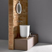 Countertop washbasin HAMMAMSolid Surfacecustomwithout hole