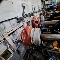 Flat protective bellows roundcoated fabriccustom