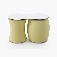 Original design stool ASSOGROSSOfabricleathercentral base