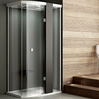 Corner hydromassage cabin ELLE TOPglasstempered