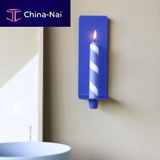 Powder-coated steel candle holder Cosy Up