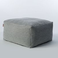 Contemporary pouf CHECKSacrylic fabricin synthetic fabricsquare