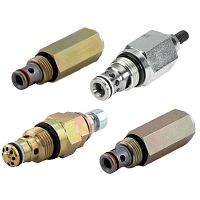 Pilot-operated relief valve thermalplugcartridge