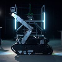 Tracked inspection robot TUP Exwith LED lightminiatureindoor