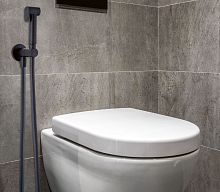 Toilet hand shower 54505roundstainless steelchrome-plated brass