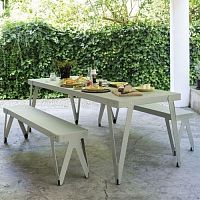 Contemporary table LLOYDpowder-coated steelpowder-coated steel baserectangular