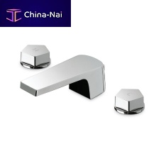 Double-handle washbasin mixer tap PARK: 67506 countertopmetalbathroom