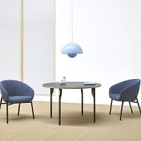 Contemporary table MAGPOWERwirewoodenwooden base