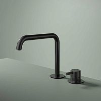 Double-handle washbasin mixer tap AC023countertopbrassbrushed brass