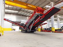 Mining screener BPE102for recyclingconstructionprocess