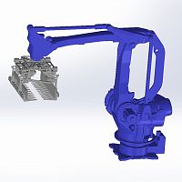 Robotic palletizer bagarticulatedcompact