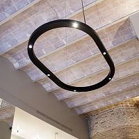 Hanging light fixture ESPACELEDovalcommercial