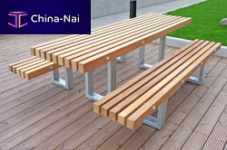 Contemporary dining table TORDwoodengalvanised steelrectangular