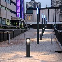 Urban lamp post QUADRIO180 URBANgardencontemporarycast aluminum