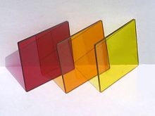 Ultraviolet optical filter redorangeyellow