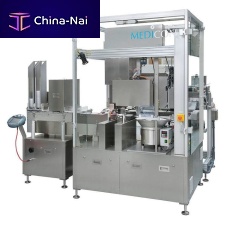 Automatic packaging machine OPTIMA ImmuPouchvacuumfor the pharmaceutical industry