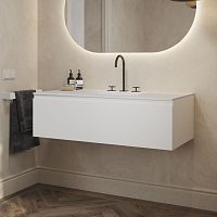Wall-mounted washbasin cabinet GAIA CLASSIC 1MDFCorian®contemporary