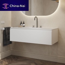 Wall-mounted washbasin cabinet GAIA CLASSIC 1MDFCorian®contemporary