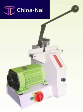 Rotary blade cutting machine M2for rubberfor hosesmanually-controlled