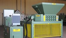 Double-shaft shredder TR30paperfor waste
