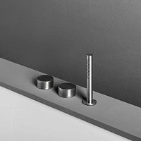Double-handle bathtub mixer tap OX: BT02/BT02Pdeck mountedstainless steelbathroom