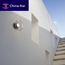 Contemporary wall light AGUAgardenanodized aluminumglass