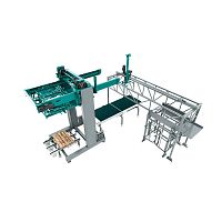 Glass bottle depalletizer layerfor cansfor PET bottles