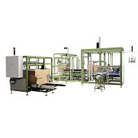 Pick-and-place case packer Universaverticalautomaticfor bottles