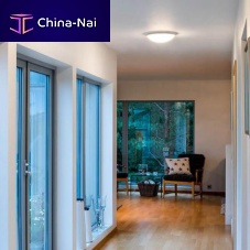 Contemporary ceiling light ORION roundpainted metalpolycarbonate