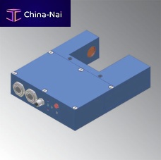 Laser fork light barrier