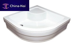 Corner shower base SABINAraisedacrylic