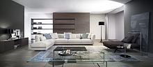 Corner sofa FORMcontemporaryfabricgray