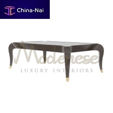 Contemporary coffee table Eleganza woodenmarblemetal base