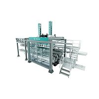Top-loading case packer-unpacker automaticsemi-automaticfor bottles
