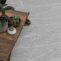 Granite stone slab SILVER CLOUDfor facadewall-mountedfor interior