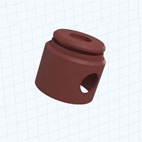 Cylindrical plain bearing metalpolymerself-lubricating