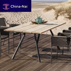 Contemporary table TESOteaklaminateceramic