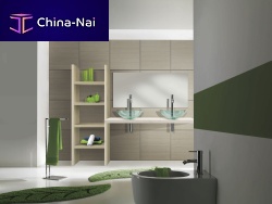 Wall-hung washbasin cabinet WOOD AND THE CITY HOMEwoodencontemporary